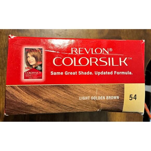 Revlon ColorSilk with Bond Repair Light Golden Brown #54 Pack of 1 Sealed - Picture 5 of 6